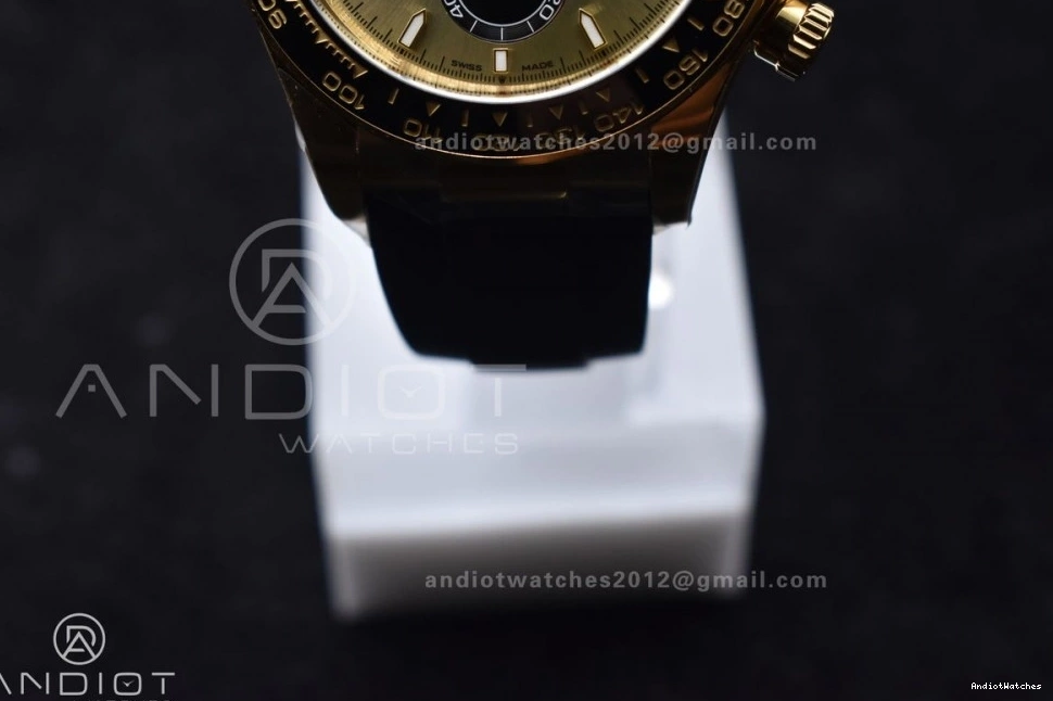 SH WaterResistant YG on Best Strap 126518 Oysterflex 1:1 Daytona 2023 Edition Clean Dial 498 0405